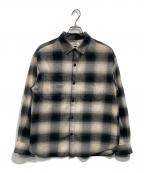 machattマチャット）の古着「オンブレチェックシャツ」｜ブラック