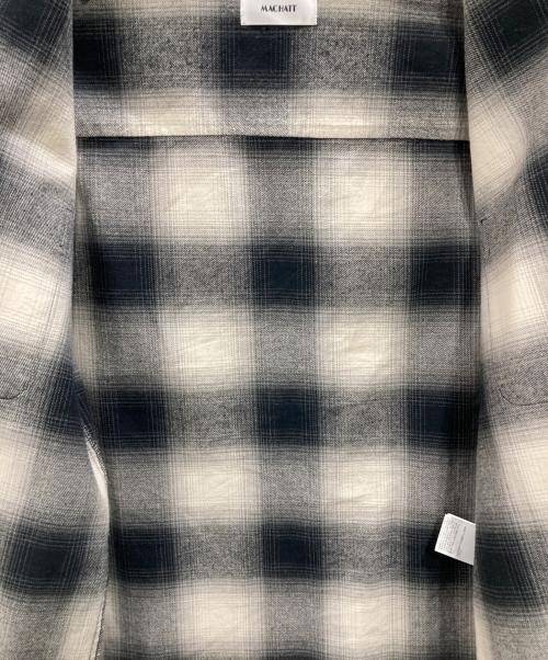 machatt（マチャット）machatt (マチャット) オンブレチェックシャツ ブラック サイズ:Freeの古着・服飾アイテム