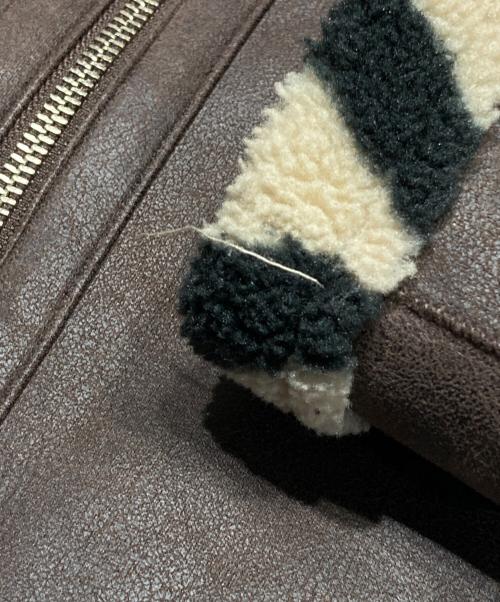 Ameri（アメリ）AMERI (アメリ) 2WAY REVERSIBLE BOA JACKET ベージュ×ブラウン サイズ:Fの古着・服飾アイテム