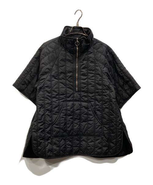 machatt（マチャット）machatt (マチャット) ハーフジップキルティングプルオーバー ブラック サイズ:Fの古着・服飾アイテム