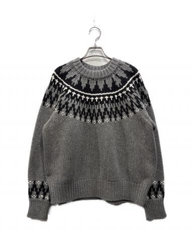 中古・古着通販】machatt (マチャット) ノルディックジャガードニット