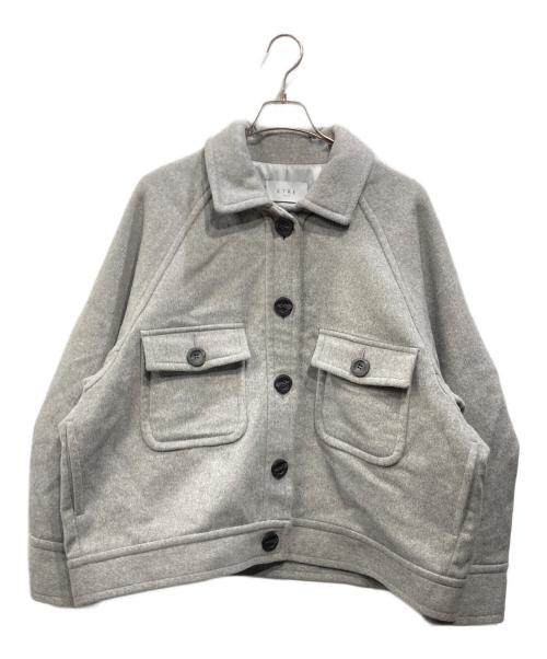 ETRE TOKYO（エトレトウキョウ）ETRE TOKYO (エトレトウキョウ) ビッグカバーオールジャケット グレー サイズ:Fの古着・服飾アイテム