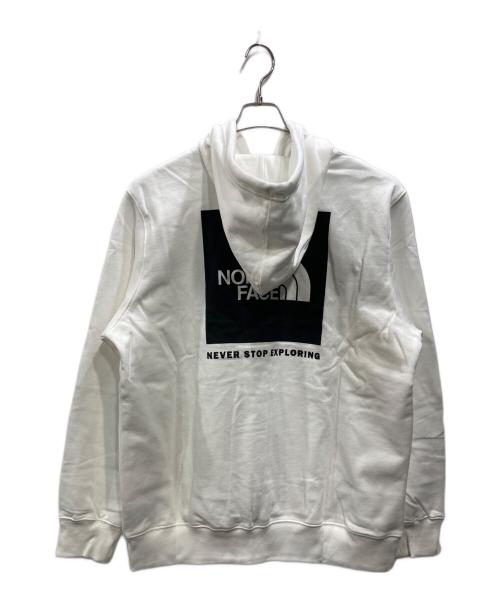 THE NORTH FACE（ザ ノース フェイス）THE NORTH FACE (ザ ノース フェイス) ボックス ロゴ プリント プル―オーバー パーカー ホワイト サイズ:SIZE XLの古着・服飾アイテム