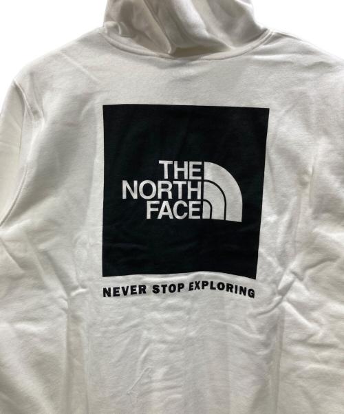 THE NORTH FACE（ザ ノース フェイス）THE NORTH FACE (ザ ノース フェイス) ボックス ロゴ プリント プル―オーバー パーカー ホワイト サイズ:SIZE XLの古着・服飾アイテム