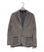 LARDINIラルディーニ）の古着「コットンニット2Ｂジャケット」｜ネイビー