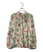 TOMORROW LAND collectionトゥモローランドコレクション）の古着「サマーボウルプリント ピンチタックブラウス」｜マルチカラー
