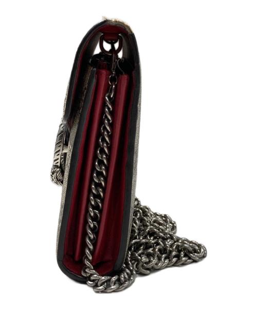 GUCCI（グッチ）GUCCI (グッチ) ディオニュソスチェーンショルダーウォレット ベージュの古着・服飾アイテム