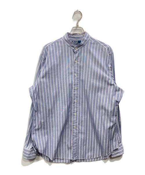 POLO RALPH LAUREN（ポロ・ラルフローレン）POLO RALPH LAUREN (ポロ・ラルフローレン) バンドカラーシャツ ブルー サイズ:XLの古着・服飾アイテム