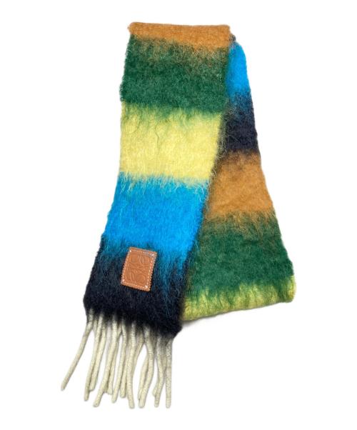 LOEWE（ロエベ）LOEWE (ロエベ) モヘア混ストール マルチカラーの古着・服飾アイテム