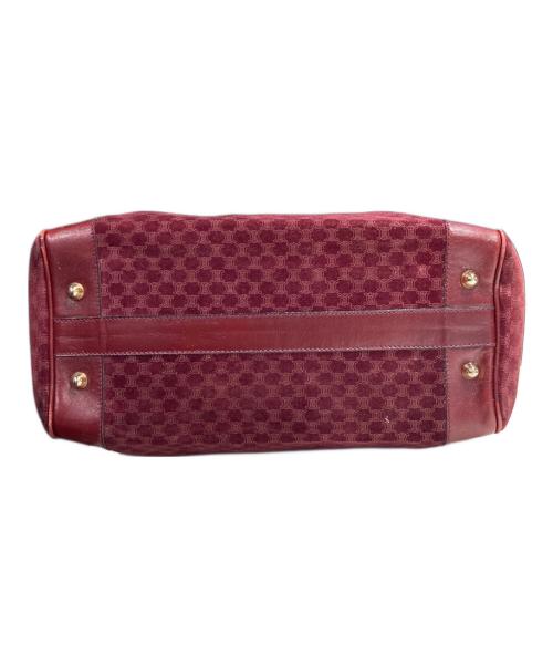 CELINE（セリーヌ）CELINE (セリーヌ) マカダム柄ボストンバッグ ボルドーの古着・服飾アイテム