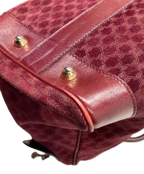 CELINE（セリーヌ）CELINE (セリーヌ) マカダム柄ボストンバッグ ボルドーの古着・服飾アイテム