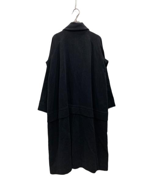 Y's（ワイズ）Y's (ワイズ) ジップアップステンカラーコート ブラック サイズ:表記なしの古着・服飾アイテム