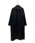 Y's（ワイズ）の古着「ジップアップステンカラーコート」｜ブラック