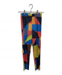 PLEATS PLEASE（プリーツプリーズ）の古着「総柄パンツ」｜マルチカラー