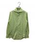 Finamore（フィナモレ）の古着「ギンガムチェックシャツ」｜グリーン