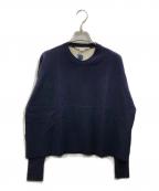 STELLA McCARTNEYステラマッカートニー）の古着「シルクバックウールニットセーター」｜ネイビー