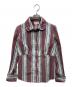 Vivienne Westwood RED LABEL（ヴィヴィアンウエストウッドレッドレーベル）の古着「ストライプシャツ」｜ボルドー×グレー