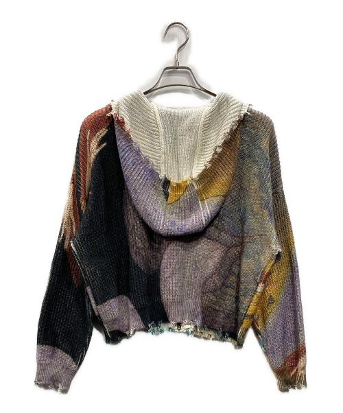 DROPDEAD（ドロップデッド）DROPDEAD (ドロップデッド) JUNJIITO (ジュンジ イトウ) Knit Hoodie マルチカラー サイズ:XSの古着・服飾アイテム