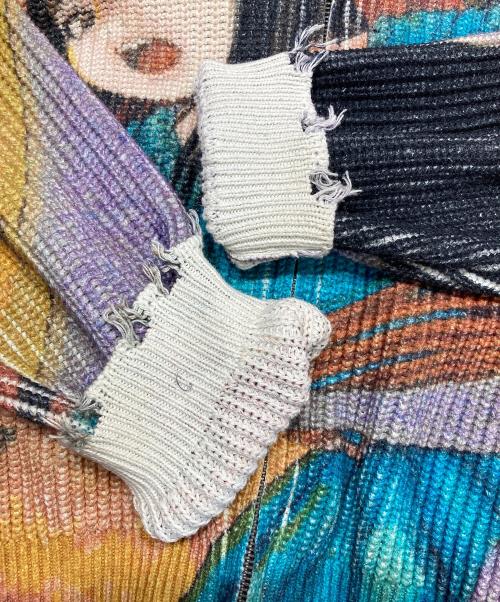 DROPDEAD（ドロップデッド）DROPDEAD (ドロップデッド) JUNJIITO (ジュンジ イトウ) Knit Hoodie マルチカラー サイズ:XSの古着・服飾アイテム