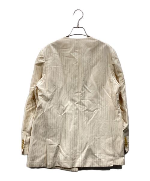 Plage（プラージュ）Plage (プラージュ) リネン混ノーカラージャケット ベージュ サイズ:Sの古着・服飾アイテム