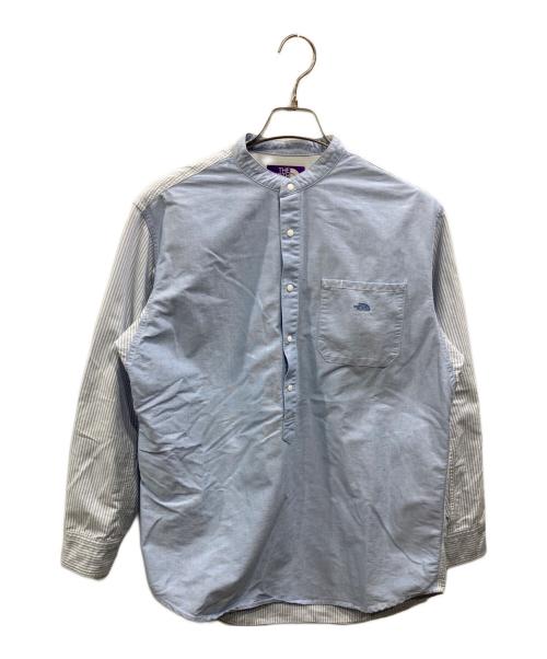 THE NORTHFACE PURPLELABEL（ザ・ノースフェイス パープルレーベル）THE NORTHFACE PURPLELABEL (ザ・ノースフェイス パープルレーベル) プルオーバーシャツ スカイブルー サイズ:SIZE Sの古着・服飾アイテム