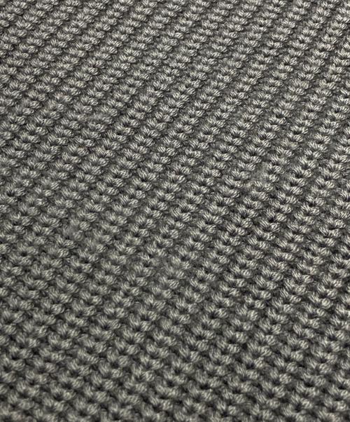 BATONER（バトナ―）BATONER (バトナ―) ウール5ゲージシグニチャー畦編みクルーネックニット グレー サイズ:1の古着・服飾アイテム