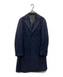 UNIVERSAL LANGUAGE（ユニバーサルランゲージ）の古着「チェスターコート」｜ネイビー