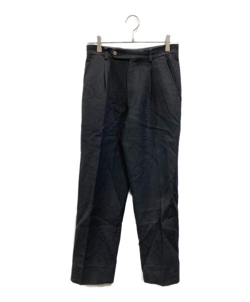 MADISON BLUE（マディソンブルー）MADISON BLUE (マディソンブルー) ワンタックウールパンツ ブラック サイズ:00(XS)の古着・服飾アイテム