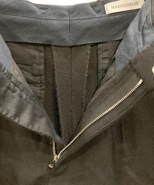 MADISON BLUE（マディソンブルー）MADISON BLUE (マディソンブルー) ワンタックウールパンツ ブラック サイズ:00(XS)の古着・服飾アイテム