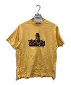 Hysteric Glamourヒステリックグラマー）の古着「NEXT LEVEL刺繍 Tシャツ」｜イエロー