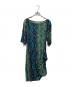 DIANE VON FURSTENBERG（ダイアンフォンファステンバーグ）の古着「シルクワンピース」｜グリーン