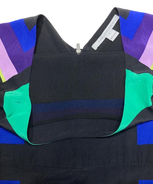 DIANE VON FURSTENBERG（ダイアンフォンファステンバーグ）DIANE VON FURSTENBERG (ダイアンフォンファステンバーグ) シルクワンピース ブラック サイズ:6の古着・服飾アイテム