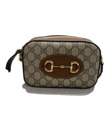 GUCCI（グッチ）の古着「ホースビットショルダーバッグ」｜ブラウン