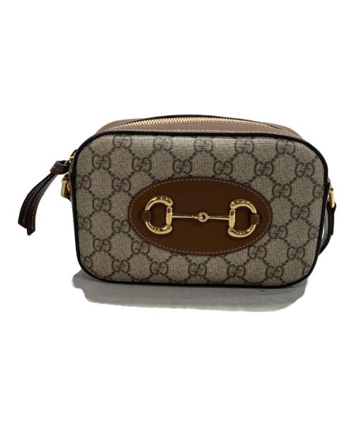 GUCCI（グッチ）GUCCI (グッチ) ホースビットショルダーバッグ ブラウンの古着・服飾アイテム