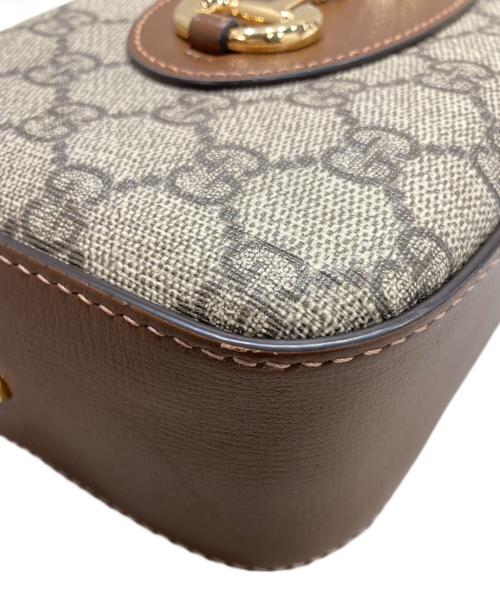 GUCCI（グッチ）GUCCI (グッチ) ホースビットショルダーバッグ ブラウンの古着・服飾アイテム