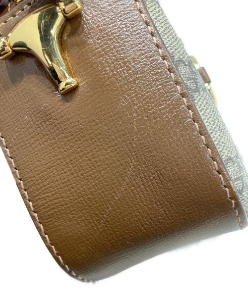 GUCCI（グッチ）GUCCI (グッチ) ホースビットショルダーバッグ ブラウンの古着・服飾アイテム