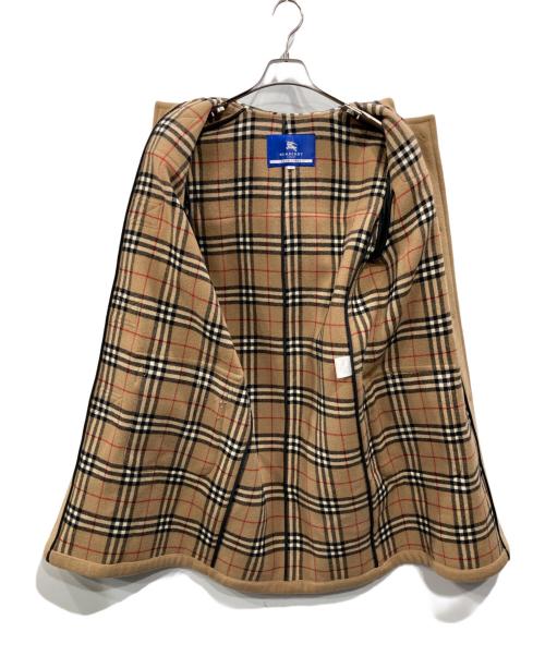 BURBERRY BLUE LABEL（バーバリー ブルー レーベル）BURBERRY BLUE LABEL (バーバリー ブルー レーベル) 裏地ノヴァチェックダッフルコート ベージュ サイズ:38の古着・服飾アイテム