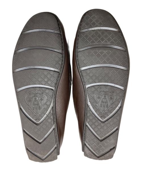 GUCCI（グッチ）GUCCI (グッチ) ビットローファー ブラウン サイズ:8　1/2の古着・服飾アイテム