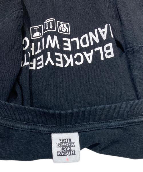 THE BLACK EYE PATCH（ブラックアイパッチ）THE BLACK EYE PATCH (ブラックアイパッチ) プリントTシャツ ブラック サイズ:Ｌの古着・服飾アイテム