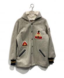 skookum×beaver（スクーカム×ビーバー）の古着「スタジャン」｜グレー