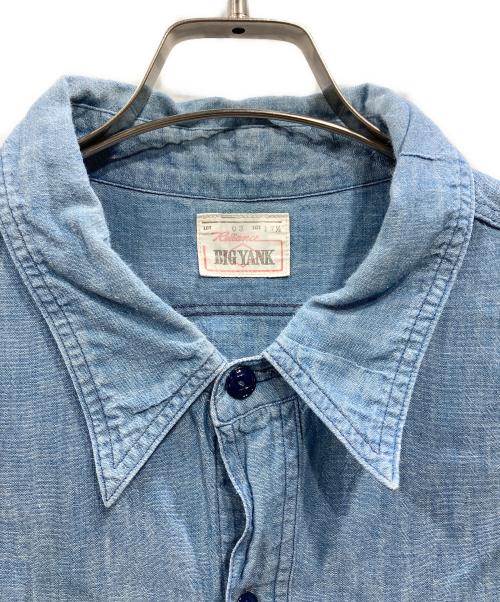 BIG YANK（ビッグヤンク）BIG YANK (ビッグヤンク) シャンブレーシャツ ブルー サイズ:17　1/2の古着・服飾アイテム