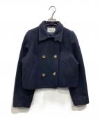 EMMEL REFINESエメル リファインズ）の古着「ダブルボタン ショートコート」｜ネイビー