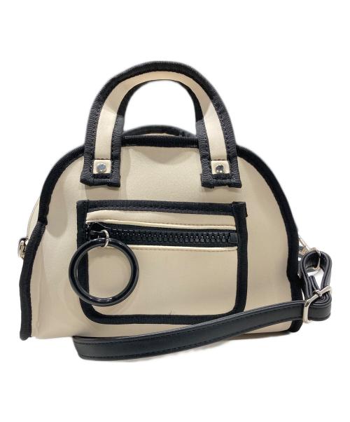 Papillonner（パピヨネ）Papillonner (パピヨネ) WETLINE ボストンバッグ アイボリーの古着・服飾アイテム