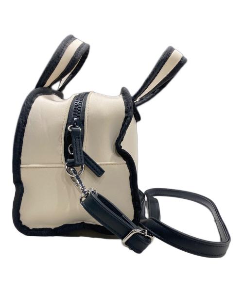 Papillonner（パピヨネ）Papillonner (パピヨネ) WETLINE ボストンバッグ アイボリーの古着・服飾アイテム