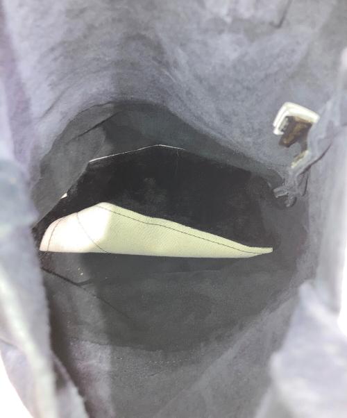 OWEN BARRY（オーエンバリー）OWEN BARRY (オーエンバリー) シープスキン ムートン トートバッグ ネイビーの古着・服飾アイテム