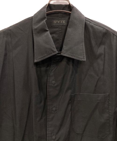 s'yte（サイト）s'yte (サイト) シャツジャケット ブラック サイズ:3の古着・服飾アイテム