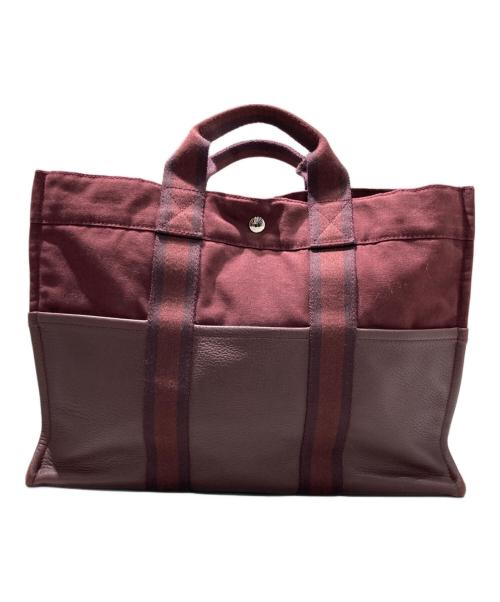 HERMES（エルメス）HERMES (エルメス) ハーフレザートートバッグ ブラウンの古着・服飾アイテム