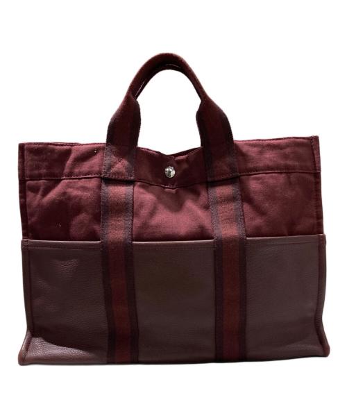 HERMES（エルメス）HERMES (エルメス) ハーフレザートートバッグ ブラウンの古着・服飾アイテム