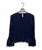 CFCLシーエフシーエル）の古着「SOFT PORTRAIT BELL SLEEVE TOP」｜ネイビー