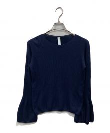 CFCL（シーエフシーエル）の古着「SOFT PORTRAIT BELL SLEEVE TOP」｜ネイビー